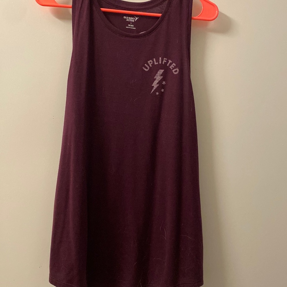 Burgundy tank
